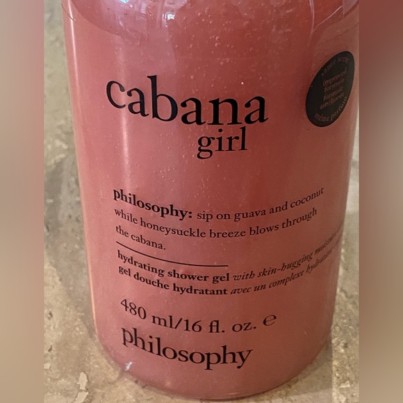 New Sealed Philosophy Cabana Girl Hydrating Shower Gel, 16fl.oz. - Picture 2 of 6